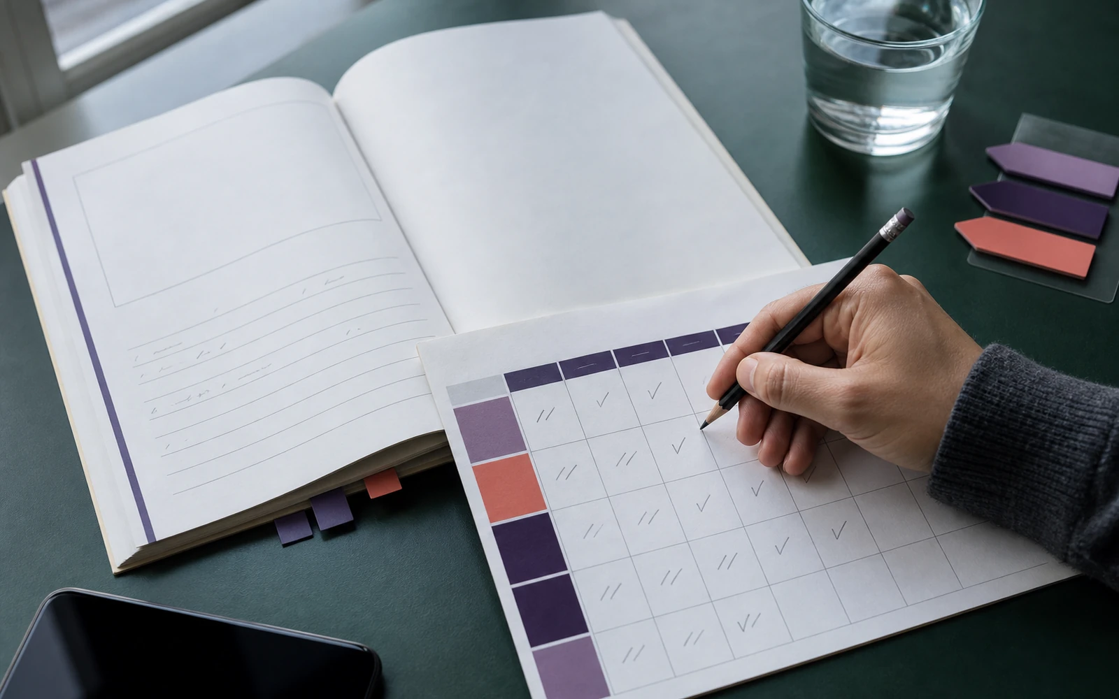 Module reflection page and a seven-day action plan sheet