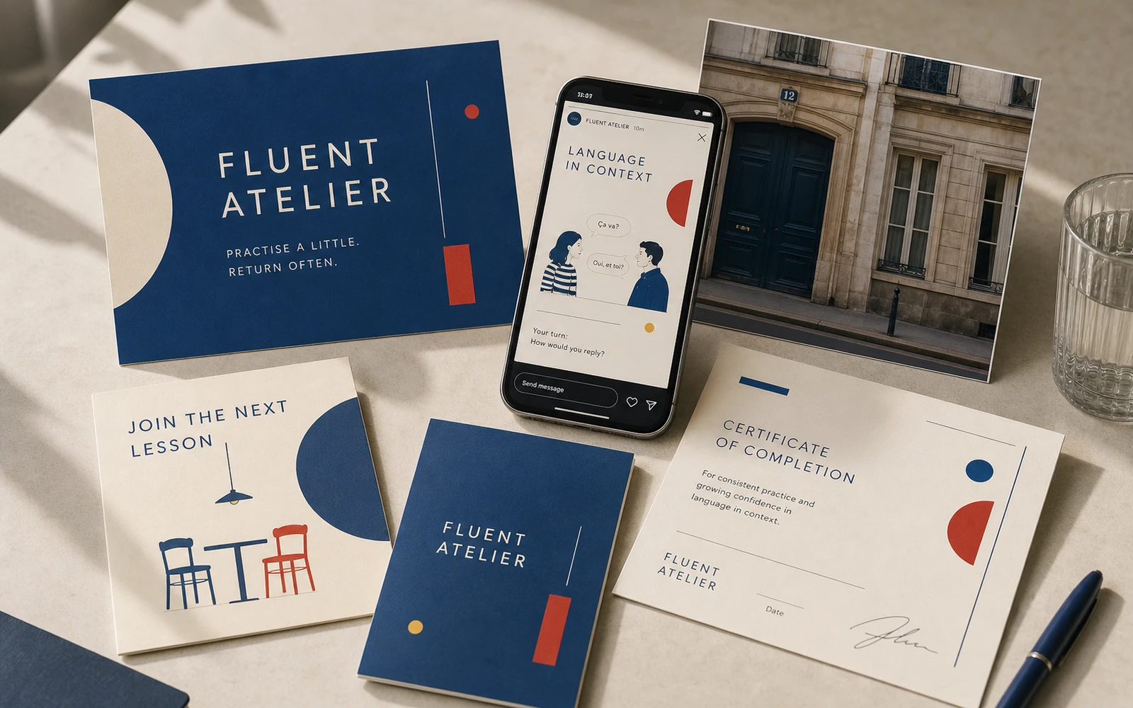 Fluent Atelier launch Stories and certificates